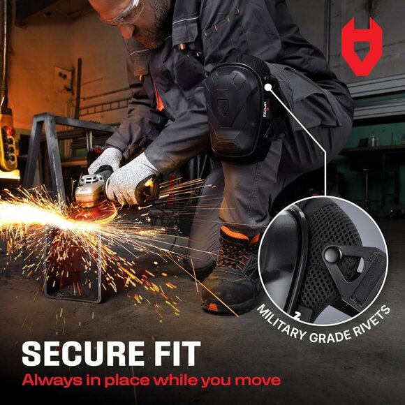 Professional Construction Knee Pads for Men and Women with Non-Slip Heavy Duty C - Picture 6 of 9